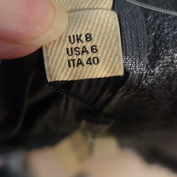 Burberry gunmetal fitted dress Sz 6 - Picture 13 of 16